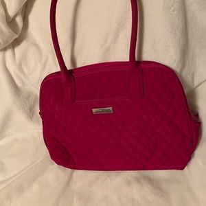 Vera Bradley Dark Pink  Microfiber Handbag